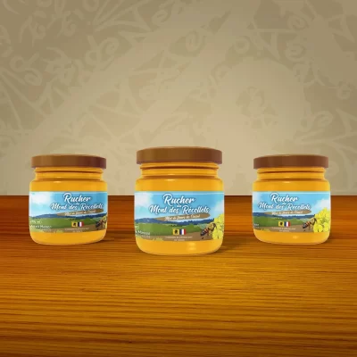 Etiquettes pots de miel Masson